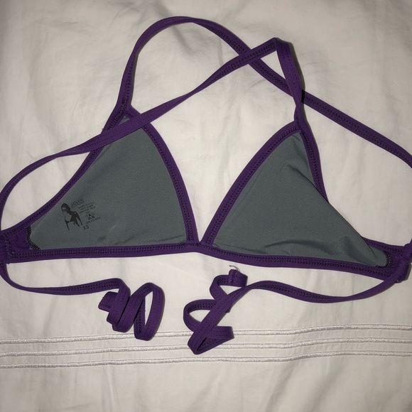 Purple Jolyn Triangle Swim Top - Picture 2 of 5